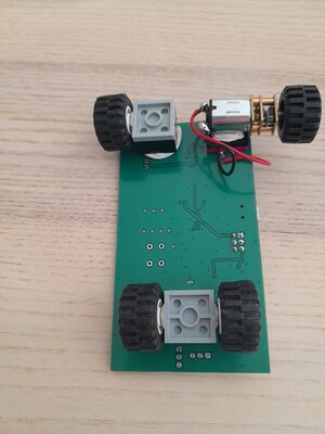 Roue intallée sur le 1er moteur