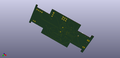 PCB de dos (vue 3D)