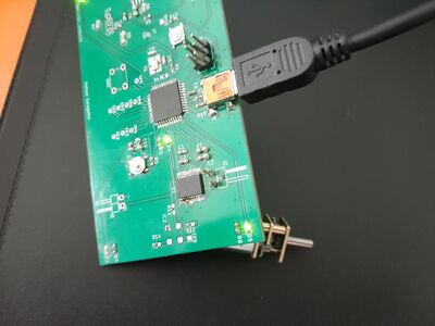 Vue du dessus : premier moteur brasé