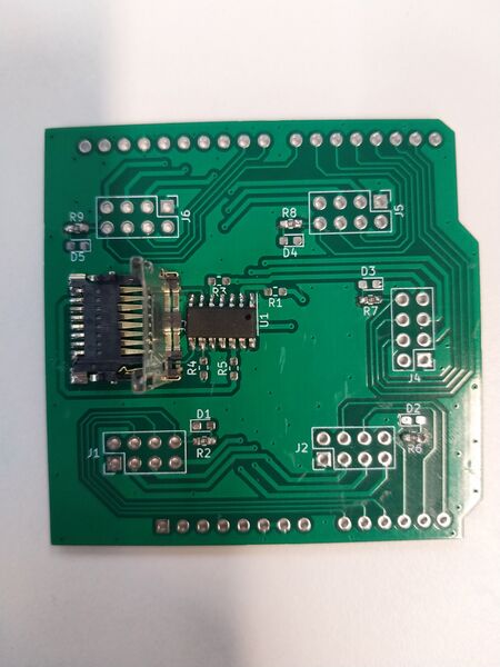 Fichier:Photo de la carte Shield après soudure.jpg
