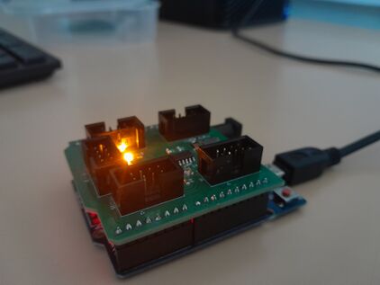 Shield sur une carte Arduino