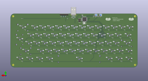 Keyboard 3D back
