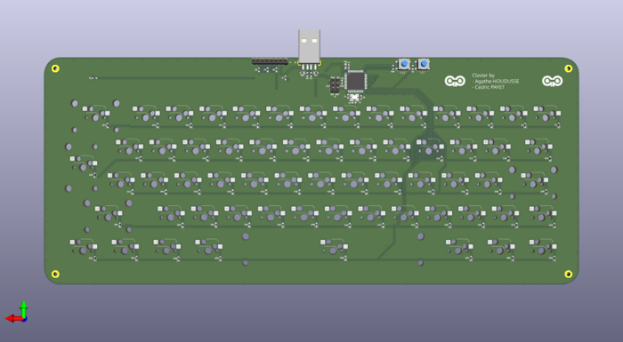 Keyboard 3D back